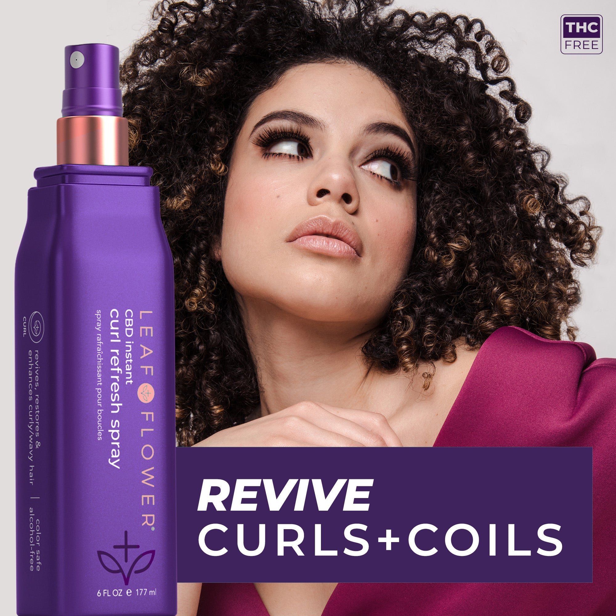 Unleash Perfect Curls with Leaf and Flower CBD Instant Curl Refresh Spray
