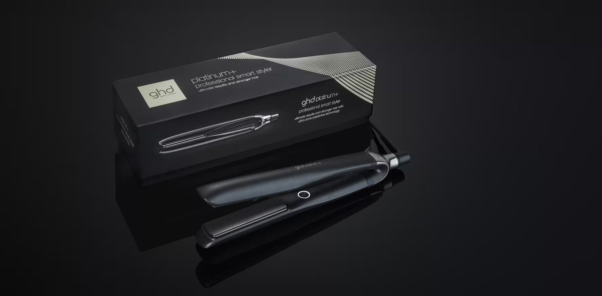 GHD Platinum black spriral styler with